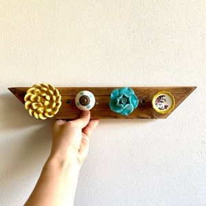 Hanging rack made with Anthropologie knobs